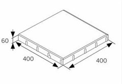 BEST CHODNÍKOVÁ přírodní 40/40cm velkoplošná dlažba  STANDARD tl. 60mm